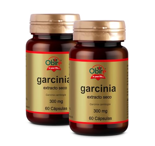 Obire   Extracto de Garcinia Cambogia 300 mg   60 Cápsulas   60% Ácido HCA   Ayuda a Fortalecer Sistema Inmunitario y a Perder Grasa   Pack 2 Unidades