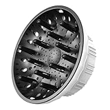 Evalunira Universal Hair Diffuser: Hair Dryer Diffuser Attachment for Curly & Wavy Hair, Fits 1.4-2.4 Inch Nozzles, Ideal for Long Thick Hair, Hair Styling Tool，White