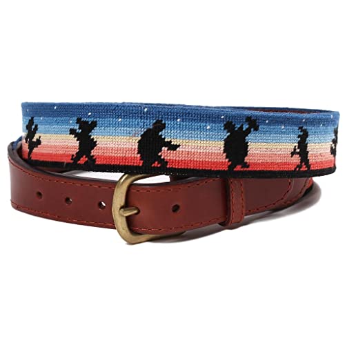 Grateful Dead Moondance Needlepoint Belt by Smathers & Branson