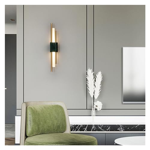 Aplique de pared LED mármol diseño moderno para iluminación de sala y loft 4