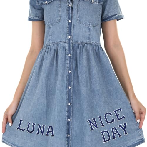 Letter and Number Iron On Patches, A-Z Alphabet and Numbers 0-9 Embroidery Applique Patch, DIY Decorative Heat Press Patches for Clothing Jeans Jackets Backpacks Hats (Blue 72 Pcs)