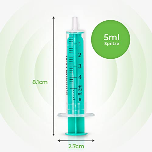 MedixX 10 Stück Spritzen-Set mit stumpfer Nadel verschiedene Größen für Hobby und Heimwerk - Spritzen einzeln steril verpackt (10x 5ml Spritze & 10x Kanüle)