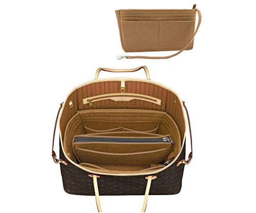 Felt Purse Insert Handbag Organizer Bag in Bag Organizer with zipper Bag Tote