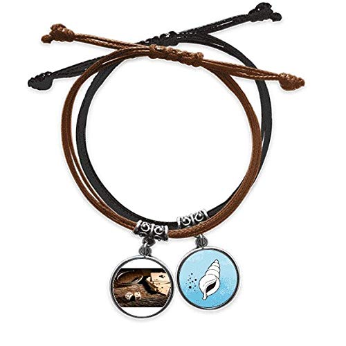 Pulsera de dados de poker con cuerda y cuero ajustable DIYthinker