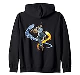 The Legend of Korra Bending Water, Fire and Earth Zip Hoodie