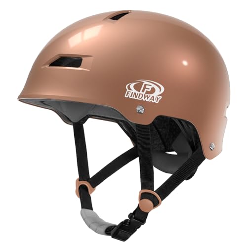 Findway 自転車 ヘルメット 子供 大人用 ヘルメット 自転車 スポーツヘルメット CPSC規格 ASTM規格 CE安全規格 軽量 通気性 2セット衝撃吸収ライナー 洗濯可能 サイクリング 通学 スケートボード 運動 スケートボード 女の子 男の子 レーディズ メンズ