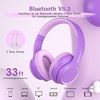 TONOSHARK Kopfhörer Kinder Bluetooth | Noise Cancelling Kopfhoerer Kinder – Ansicht 6