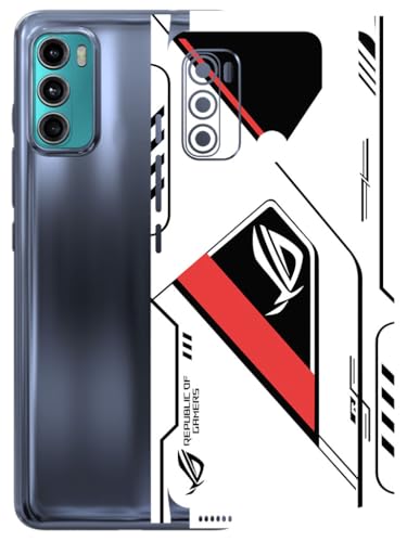 Image of AtOdds - Full Body Back Screen Guard Protector Film - Lamination Wrap Skin Sticker Compatible with Moto G60 | Scratchproof Matte Finish (RogRed)