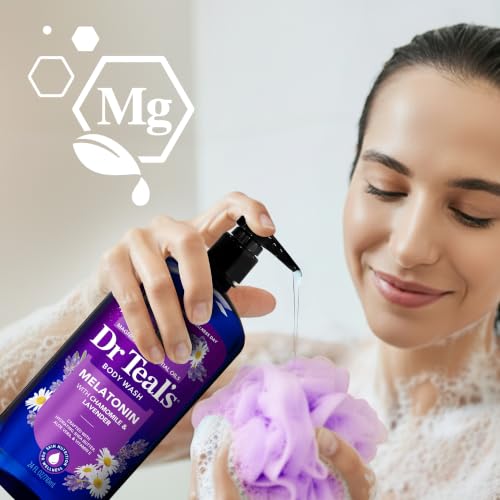 Dr Teal's Body Wash with Pure Epsom Salt, Daytime/Nighttime with Vitamin C & Sleep Blend, 24 fl oz (Pack of 2) - image 8