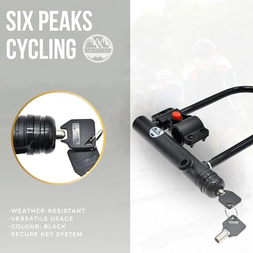 Six Peaks Cycling D-Lock, Heavy-Duty Weather-Resistant - Image 4