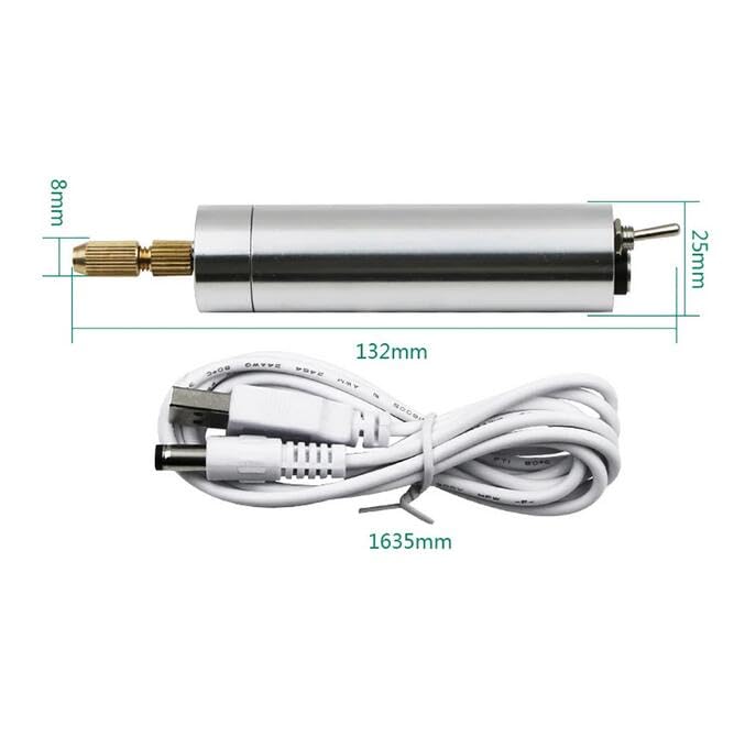 Multi-Function Mini Electric Drill Set Portable Handheld Rotary Tool Chuck 1.0-3.0MM Home Power Tools 14000RPM USB Cable