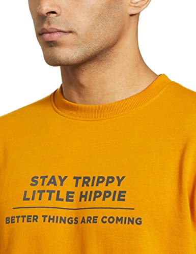 Image of Amazon Brand - Symbol Men Cotton Rich Light Weight Crew Neck Sweatshirt (Regular Fit)