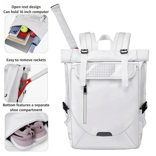 Bolsa de tenis y bádminton para hombre y mujer con sección especial para zapatillas 2