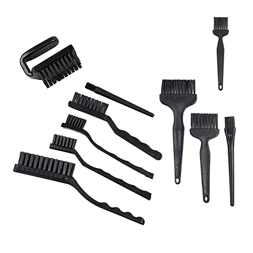 10pcs/Set Anti Static Brush ESD Cleaning Brush Tool Kit Safe Synthenic Fiber Details for Mobile Phone Tablet PCB BGA Repair Work
