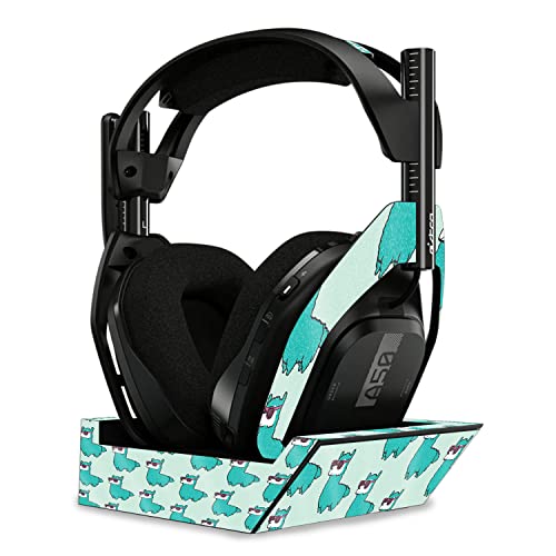 Image of MightySkins Glossy Glitter Skin Compatible With Astro A50 Wireless Headphones + Base Station (Gen 4) - Awesome Alpacas | Protective, Durable High-Gloss Glitter Finish | Easy To Apply | Made in the USA