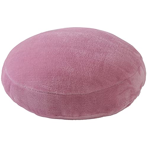 ナイスデイ mofua クッション ローズピンク 直径38cm ラウンドクッション 円形 プレミアムマイクロファイバー ふわふわ あったか モフモフ 1 洗える 50676I79