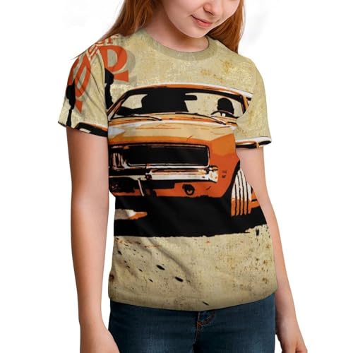 Kids Round Neck T Shirts,Classic Short Sleeve Tees for Hazzard Dukes Top2