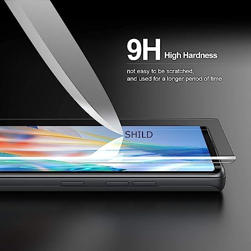 Image of BLACKSHEEP Tempered Glass Design for LG Wing 5G Advanced Border Less Full Edge to Edge UV Screen Protector and Easy Installation Kit (Pack of 1)
