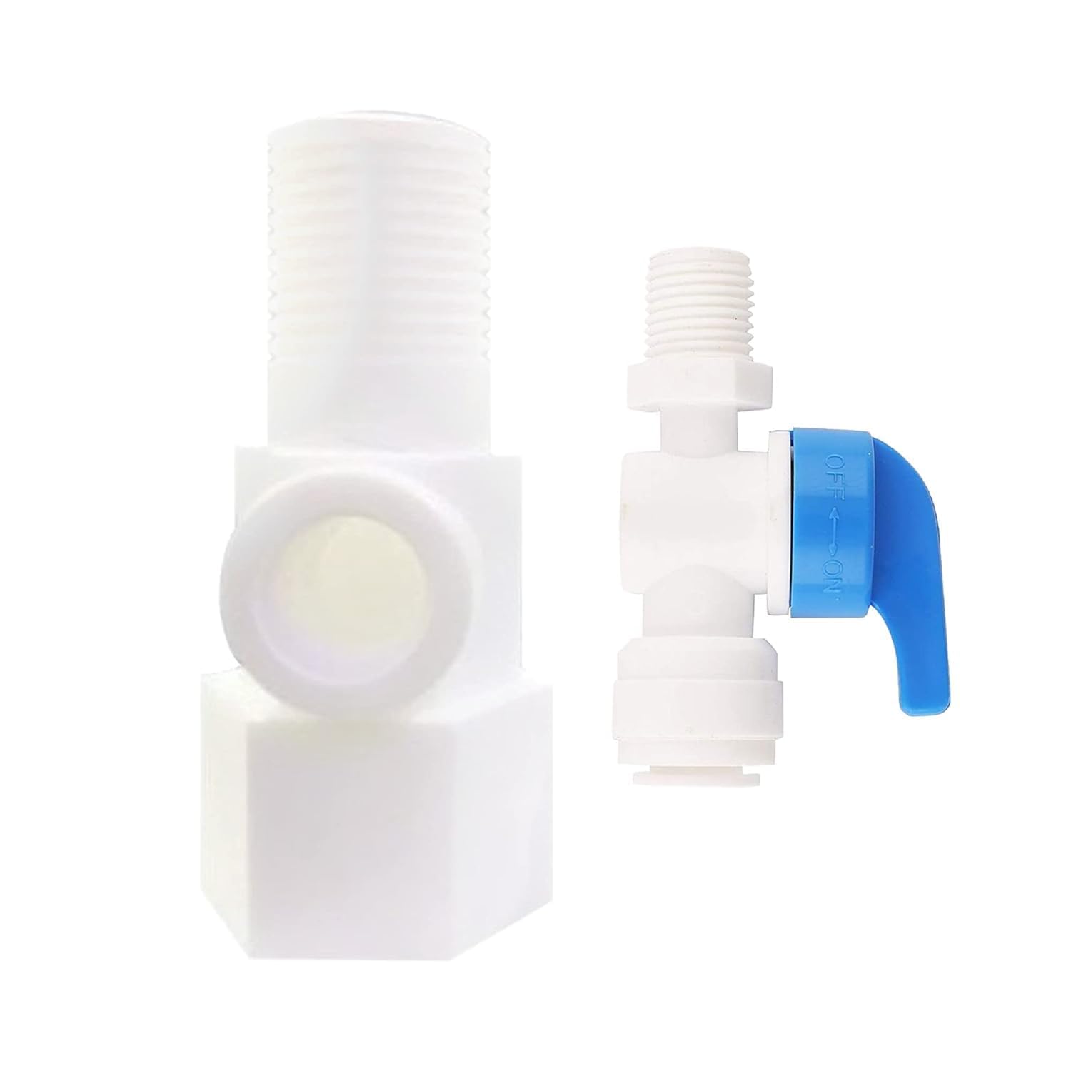 Reliant Plastic Quarter-Size Piping RO Inlet Valve Set with Brass Nipple and Blue Handle Inlet Valve For All Kind of Ro Water Purifiers kent/Aquagrand/Aquafresh/Pure-image-47