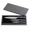Cangshan YARI Series X-7 Damascus Steel Starter Knife Set With Ash Wood Box (3-Piece)