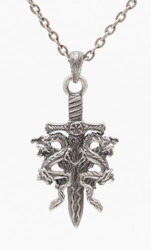 Dragon Knife - Led-free Pewter Jewelry Necklace Collection