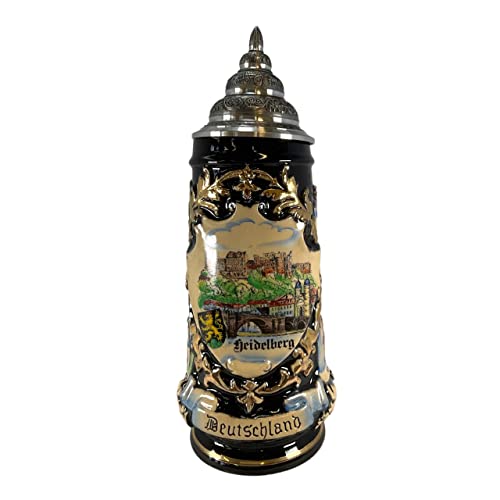 Pinnacle Peak Trading Company Heidelberg Germany Le German Beer Stein .5L Made In Germany One New Mug #TOP1