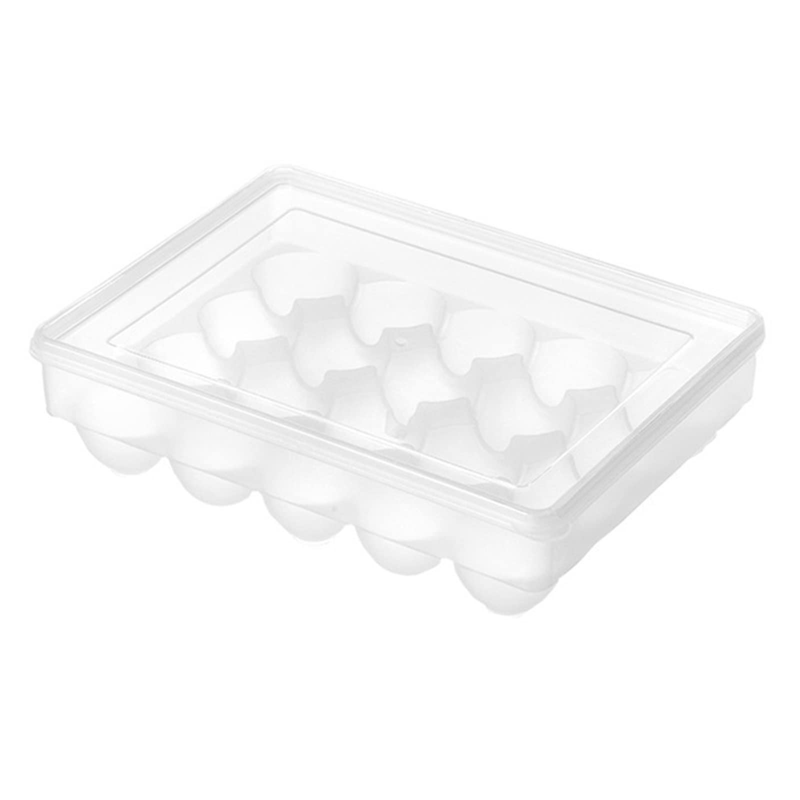 Cubo de Huevos para Nevera, Soporte de plástico para Nevera, Bandeja para congelador, Caja contenedora de Almacenamiento, Organizador de Huevos de Cocina (25,5)