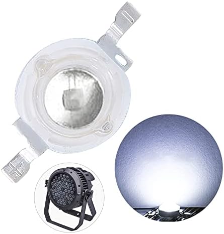 (Pack of 20) 3W 6500K Cold White Led Beads, Led Chip, Led Lamp Bulb for LED Stage Lights