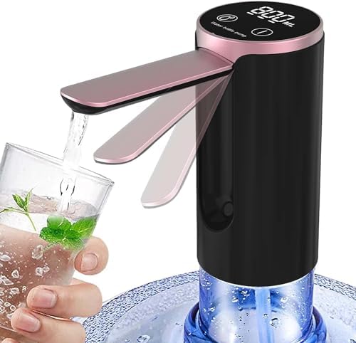 TRASSLE Water Bottle Pump 5 Gallon Water Dispenser, LED Display T...