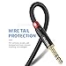 Disino 1/4 inch TRS Stereo Y-Splitter Insert Cable, 1/4 Inch Male Jack to Dual 1/4inch(6.35mm) Male TS Mono Breakout Cable Audio Patch Cord - 10 Feet/3 Meters