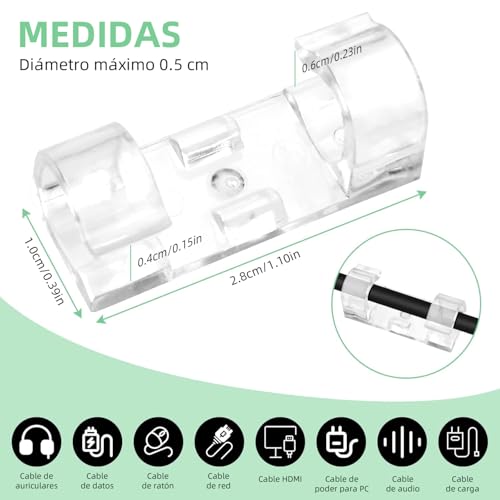 Grapas adhesivas para cables 12 Imagen adicional