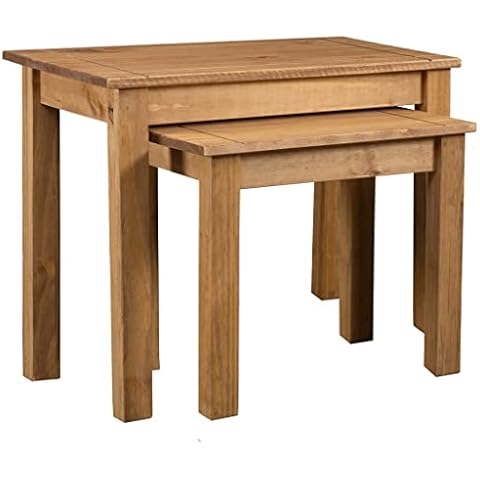 Tables Gigognes vidaXL en Bois de Pin Cover