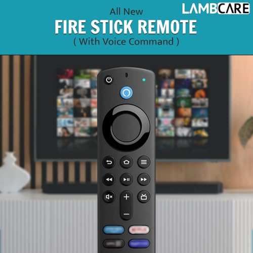 Image of Lambcare Remote Control Compatible with Amzon Alexa Voice FlRE TV Stick (3rd Generation)