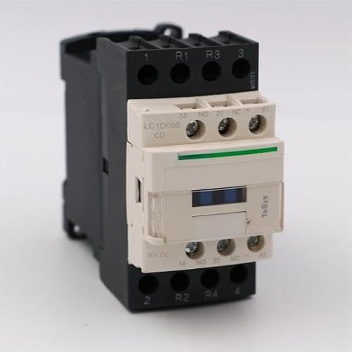 JFQOWCMP LC1D098CD DC Contactor 4P 2NO+2NC LC1-D098CD 20A 36V DC Coil