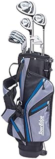 Tour Edge HL-J Junior Complete Golf Set with Bag (Right Hand, Graphite, 1 Putter, 3 Irons, 1 Hybrid, 1 Fairway, 1 Driver 11-14 YRS) Royal Blue