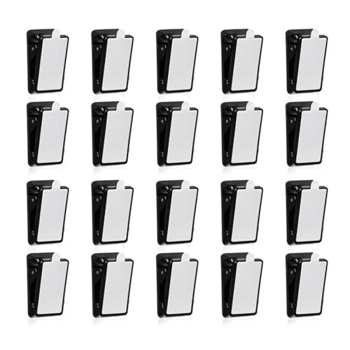 SGERUFZ 20 Piezas Clips de Plástico Autoadhesivos Mini Clips de Pared para Decoración en Hogar y Oficina, Documentos y Fotos