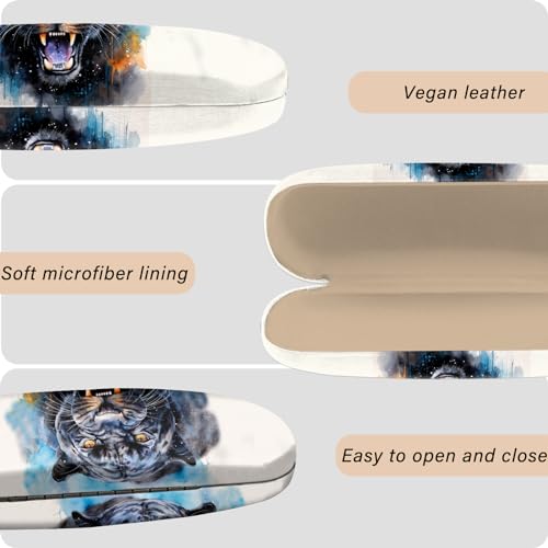 Image of Eyeglasses Case Hard Shell Protective Case for Glasses Eyeglass Box with Cleaning Cloth for Boys Men Man Cute Aesthetic