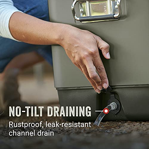 Image of Coleman Reunion Premium Portable Cooler 54qt Steel Belted Leak-Resistant Heavy-Duty Latch Handles & Drain Built-in Bottle Opener Perfect for Camping Tailgating Beach & Picnic