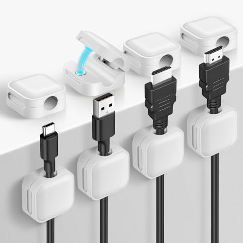 aceyoon 8 Pièces Range Cable Bureau, Cable Management Magnétique ...