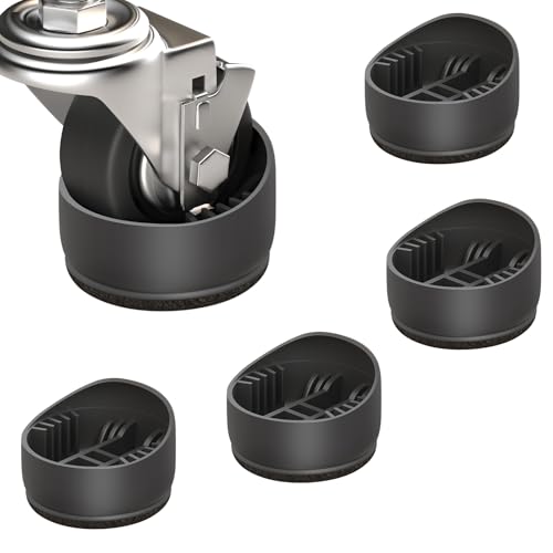 Jedroc 5 Pcs Caster Cups Furniture Stoppers