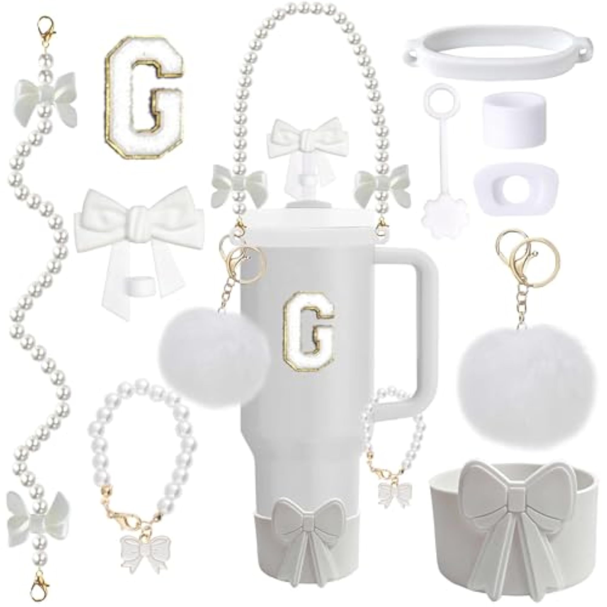Accessories Set for Stanley Cup, Bow Strap & Boot