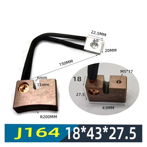 Escobilla de carbón J164 de 18x43x27,5 mm para anillo colector de grúas marinas 3