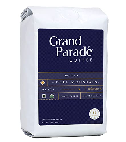 Grand Parade Coffee, 5 LB Unroasted Coffee Beans - Organic 100% Blue Mountain - Kenya Special Reserve - Specialty Arabica - High Altitude Single Origin - Direct Trade - Fresh Raw Green Coffee Grand Parade Coffee, 5 LB Unroasted Coffee Beans - Organic 100% Blue Mountain - Kenya Special Reserve - Specialty Arabica - High Altitude Single Origin - Direct Trade - Fresh Raw Green Coffee