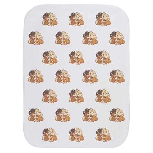 Azeeda 'Guinea Pig Pile' Baby Burp/Wash Cloth (BC00034627)