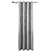 Produktbild WOLTU VH5884dg, Vorhang Gardinen Blickdicht mit Ösen, 270g/m2 Schwere Verdunkelungsvorhang Thermovorhang Damast Optik für Wohnzimmer Schlafzimmer Küche, 135x225 cm, Grau (leicht Silber), (1 Stück)