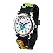 El Reloj de Niños de Vinmori, Reloj de Cuarzo con Dibujos Animados Bonitos de 3D a Prueba de Agua Regalo para Chicos Niños y Niñas Dinosaurio-Negro