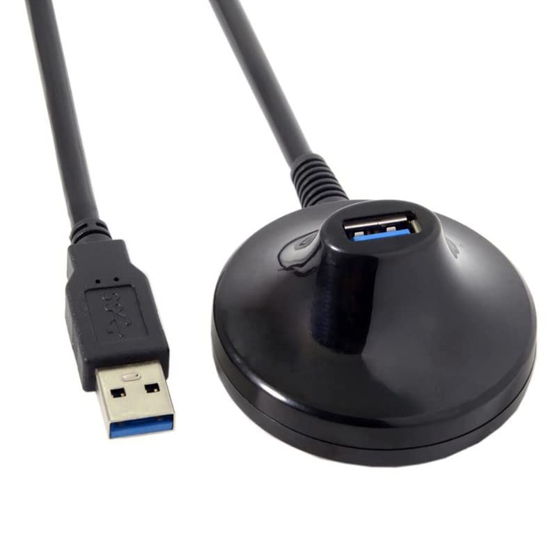 bhvxw 1 5m desktop usb 3 0 type a male to female extension data charge cable with stand base shielded