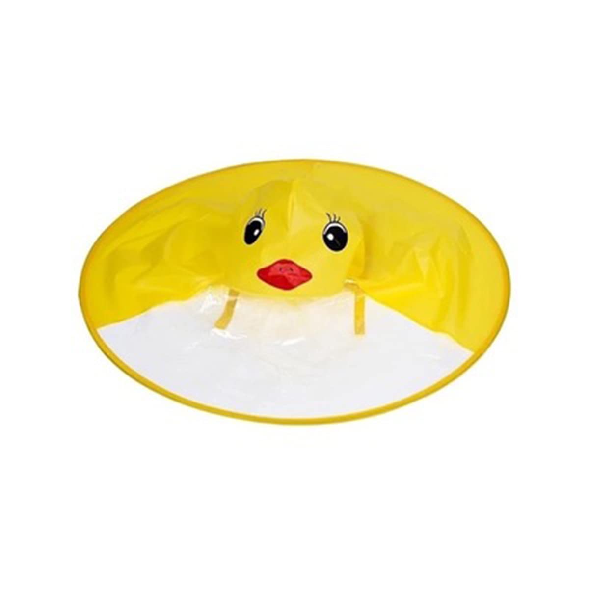Sponsored Ad – Raincoat Cartoon Kids Umbrella, Flying Saucer Umbrella, Portable Reusable Raincoats Hand Free Umbrella Hat, Children Comic Cute Yellow Duck Hat, Suitable Height 120-150cm