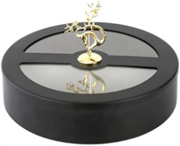 Kitchen Decor Metal Snacks Assortment Home Snacks Candy Boxes With Lid Melon Seeds Nut Storage Box (Color : Hortel�)