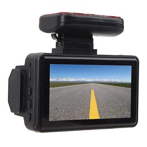 FILFEEL Cámara HD de Doble Lente con Pantalla IPS de 3 Pulgadas, 1080P, Grabación Delantera y Trasera para Conducción y Estacionamiento de Automóviles